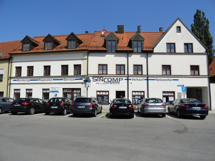 Das Sincomp-Geschäft in der Schießhausstraße in Neuburg