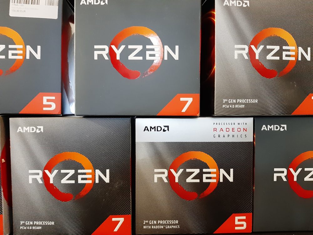 AMD-Ryzen-Prozessoren im Regal