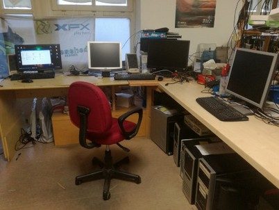 Arbeitsplätze in der Sincomp-Werkstatt